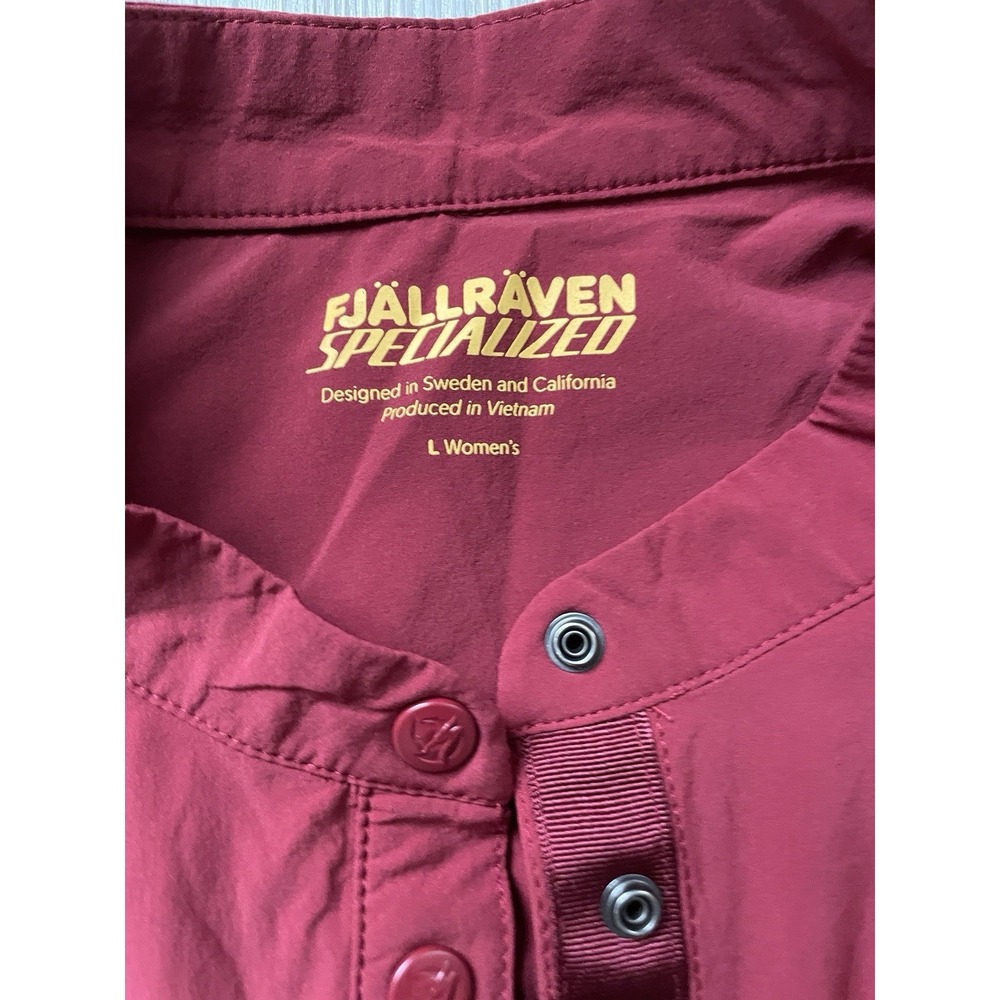 Fjallraven X Specialized Collab Red Saddle To Table Dress Size Large No Belt - Picture 2 of 4